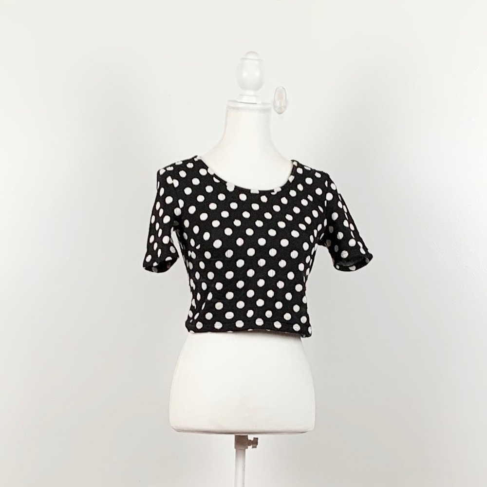 Por-a-dot forever21 Crop Top